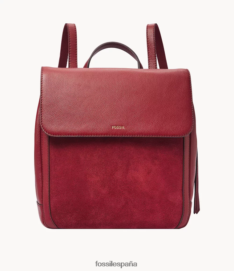 bolsa 804XJ4720 rojo mujer Fossil mochila claire
