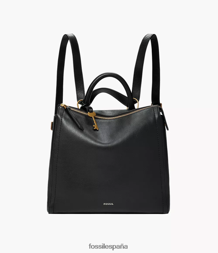 bolsa 804XJ4728 negro mujer Fossil mochila parker convertible pequeña