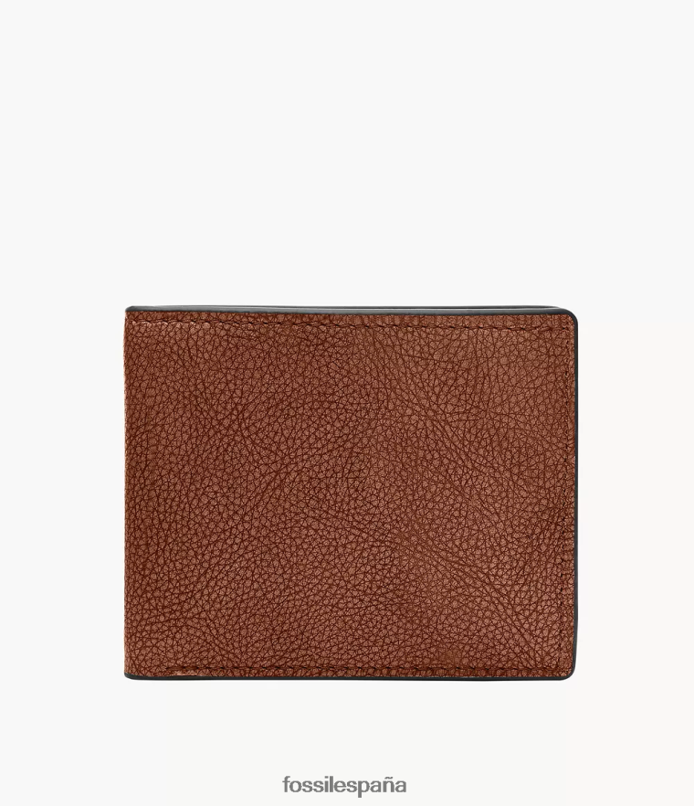 billetera 804XJ41676 marrón hombres Fossil steven plegable