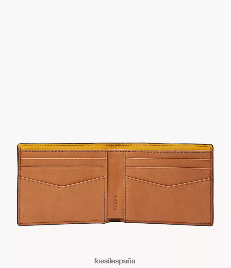 billetera 804XJ41682 amarillo hombres Fossil steven plegable