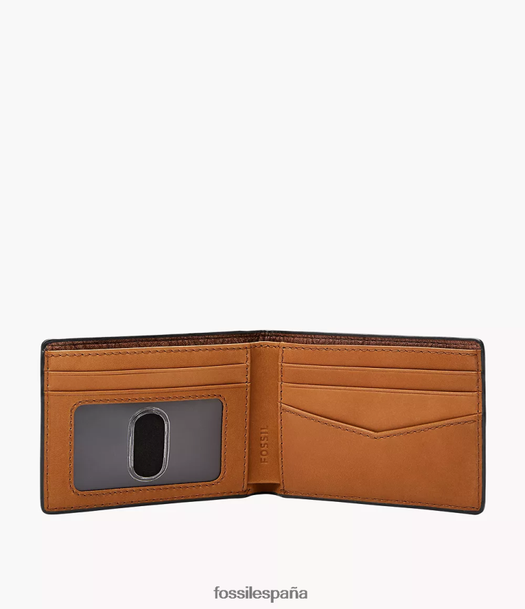 billetera 804XJ41687 rojo hombres Fossil cartera plegable con bolsillo delantero steven