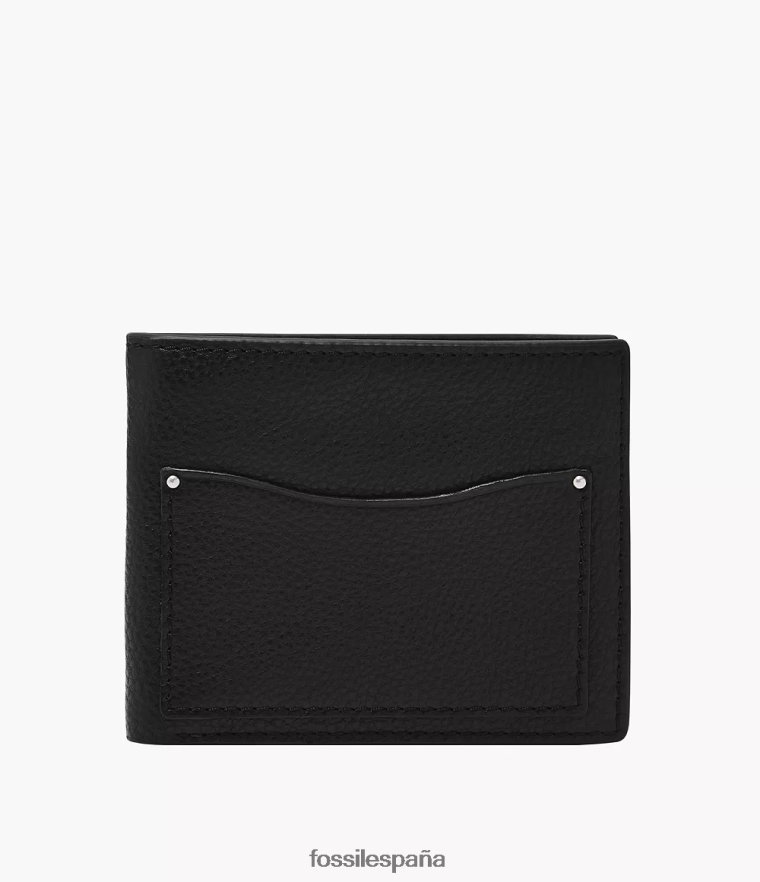 billetera 804XJ41693 negro hombres Fossil anderson plegable