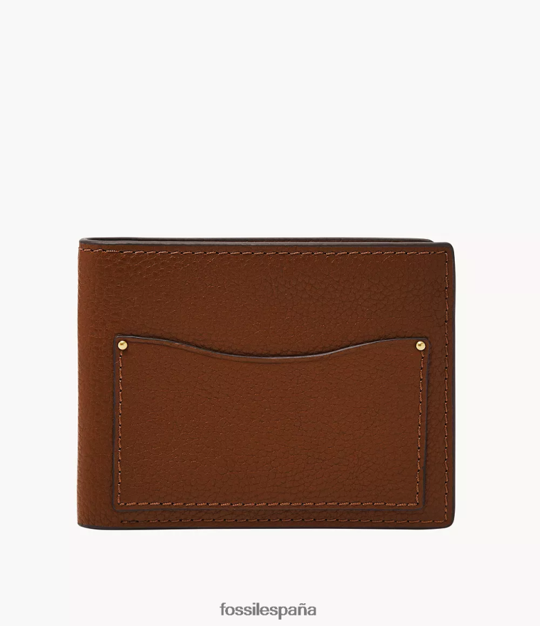 billetera 804XJ41699 marrón hombres Fossil anderson plegable