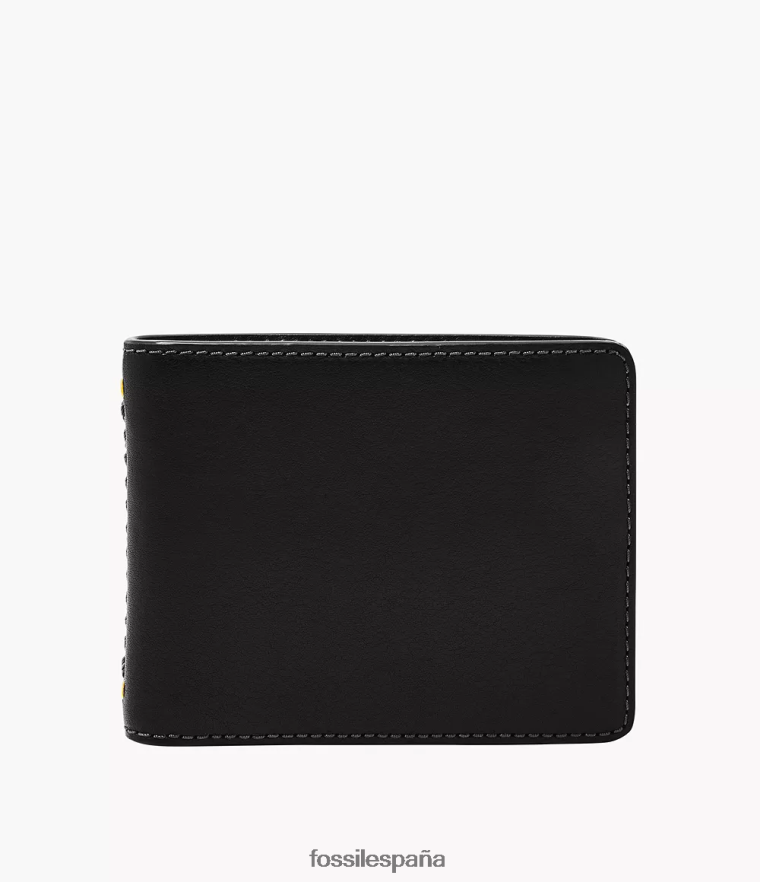 billetera 804XJ41702 negro hombres Fossil tremont plegable