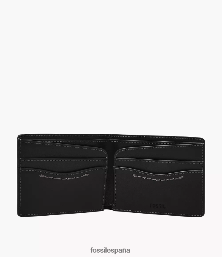 billetera 804XJ41702 negro hombres Fossil tremont plegable
