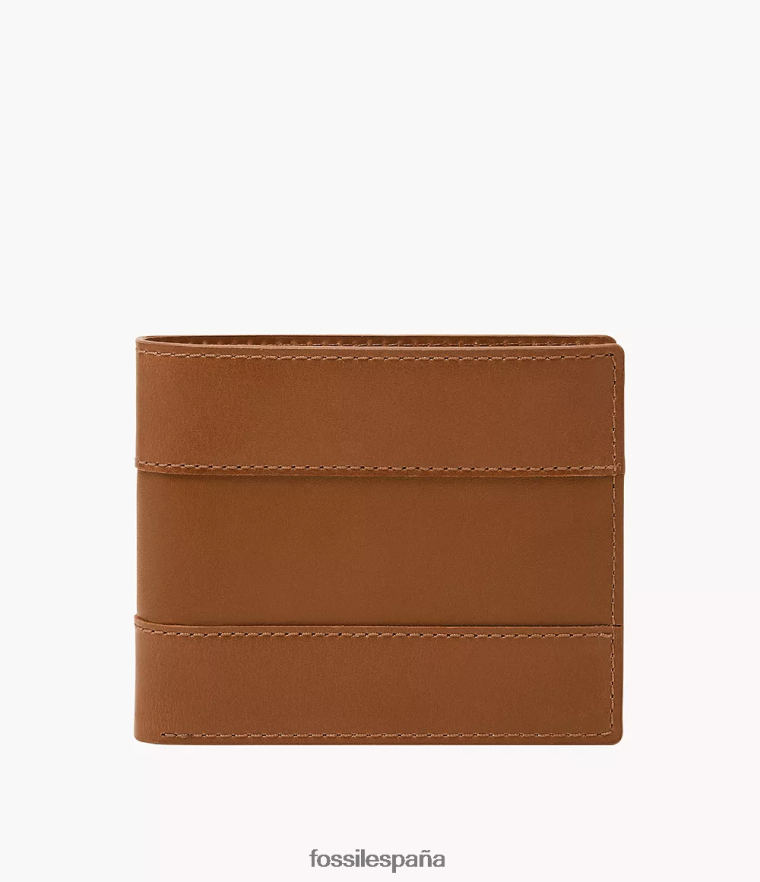 billetera 804XJ41707 sillín hombres Fossil Monedero grande everett plegable