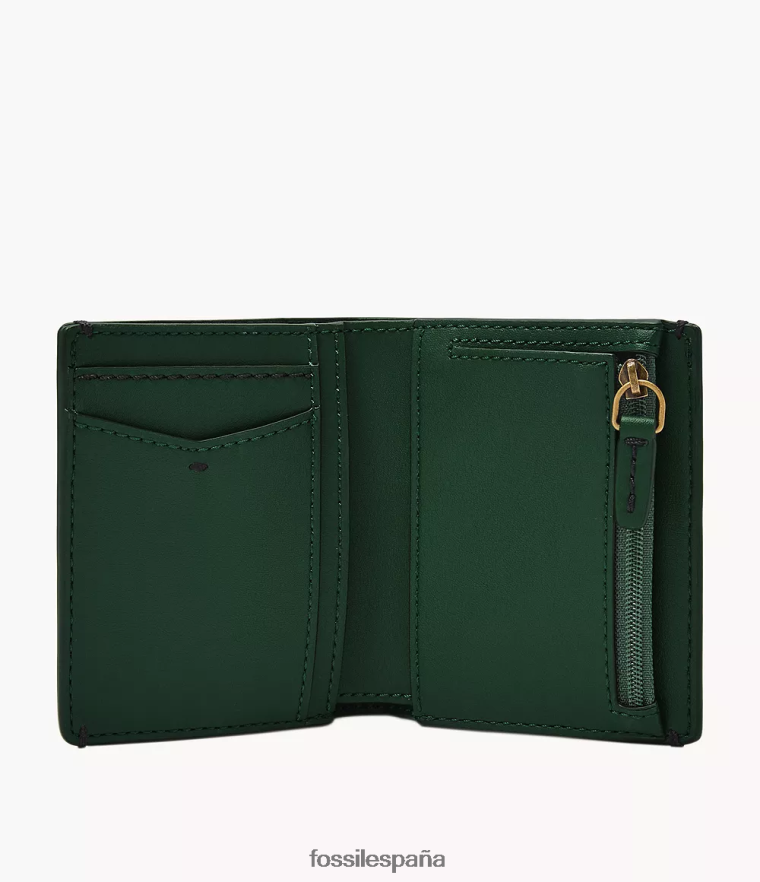 billetera 804XJ41836 verde hombres Fossil Monedero plegable Joshua