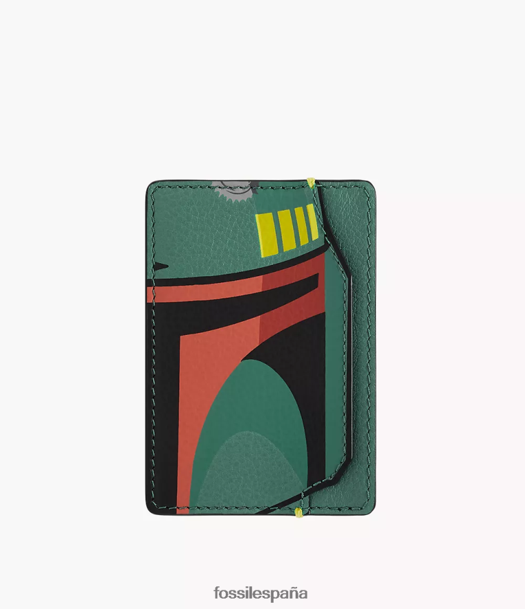 billetera 804XJ41712 verde hombres Fossil tarjetero boba fett de star wars