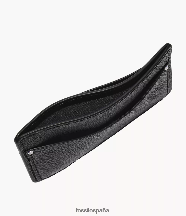 billetera 804XJ41717 negro hombres Fossil tarjetero anderson