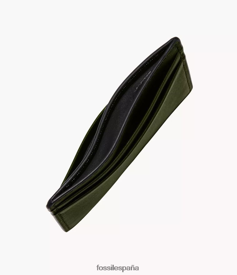 billetera 804XJ41718 aceituna hombres Fossil caja de tarjeta steven