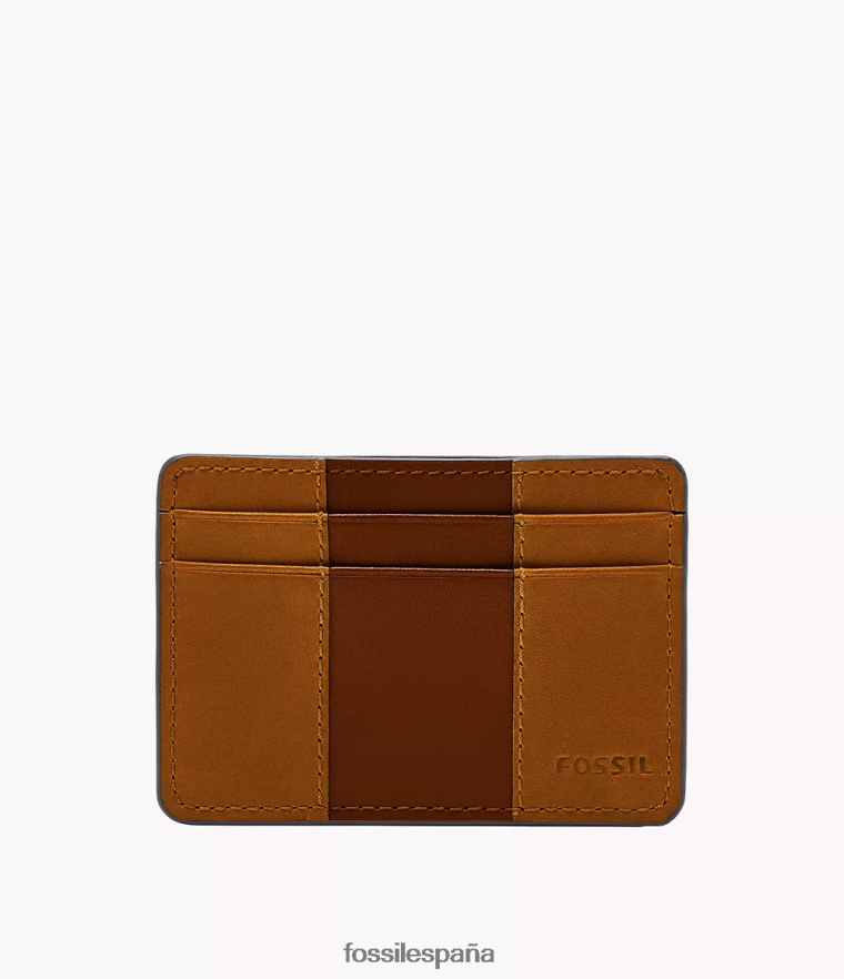 billetera 804XJ41721 marrón hombres Fossil tarjetero everett