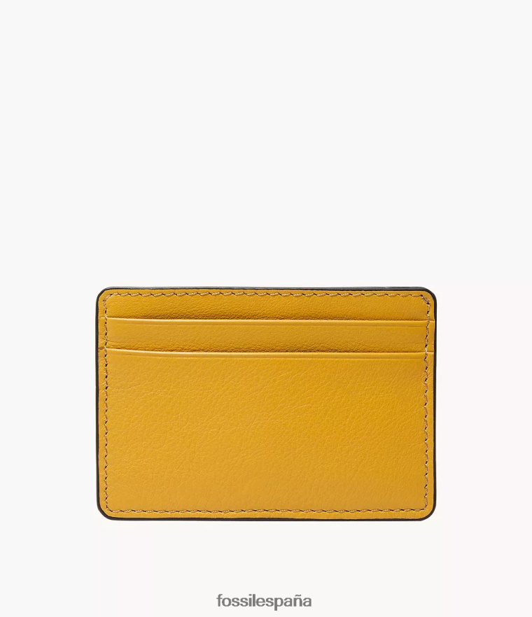 billetera 804XJ41725 amarillo hombres Fossil caja de tarjeta steven