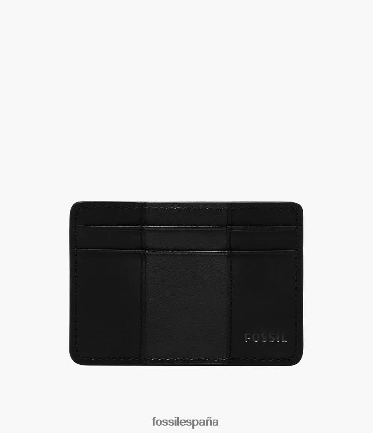 billetera 804XJ41731 negro hombres Fossil tarjetero everett