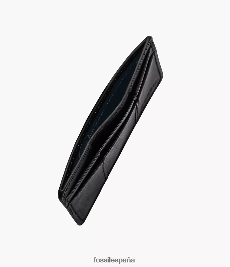 billetera 804XJ41731 negro hombres Fossil tarjetero everett