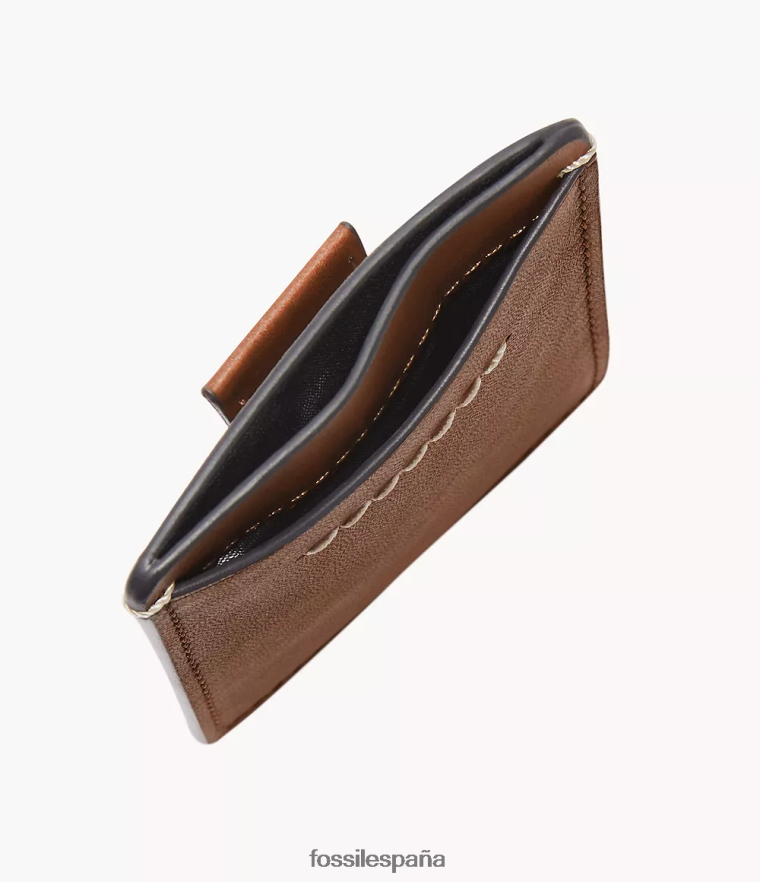 billetera 804XJ41739 marrón hombres Fossil tarjetero westover