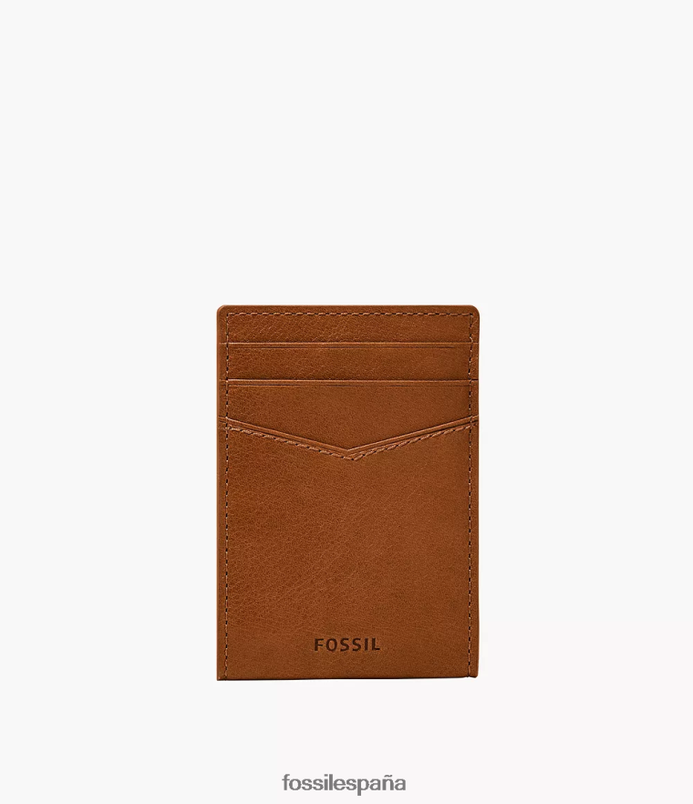 billetera 804XJ41749 sillín hombres Fossil funda para tarjetas magnéticas andrew