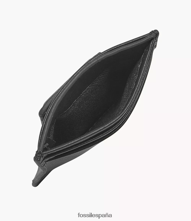 billetera 804XJ41780 negro hombres Fossil estuche magnético para tarjetas neel