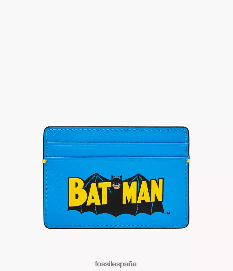 billetera 804XJ41805 azul hombres Fossil Tarjetero Batman Legacy de edición limitada