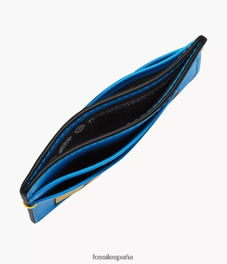 billetera 804XJ41805 azul hombres Fossil Tarjetero Batman Legacy de edición limitada