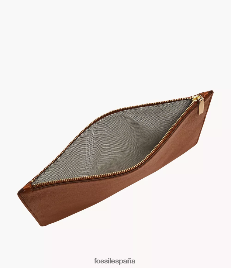 billetera 804XJ41993 marrón mujer Fossil bolsa