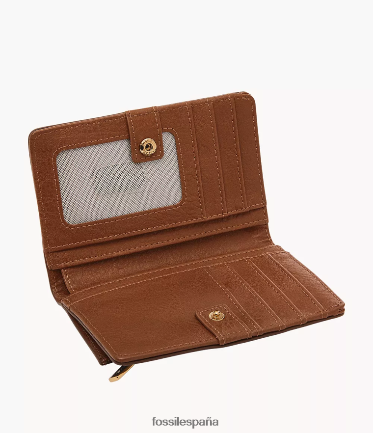 billetera 804XJ4745 marrón mujer Fossil liza multifunción