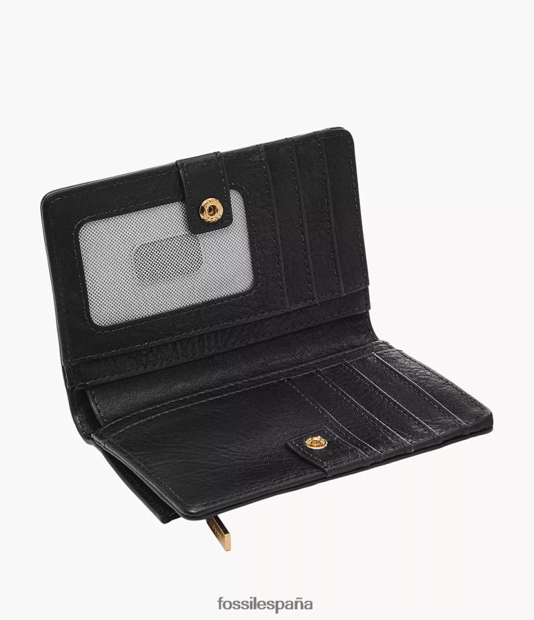 billetera 804XJ4754 negro mujer Fossil liza multifunción