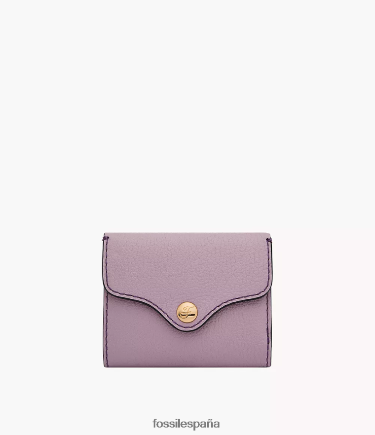 billetera 804XJ4775 púrpura mujer Fossil herencia triple
