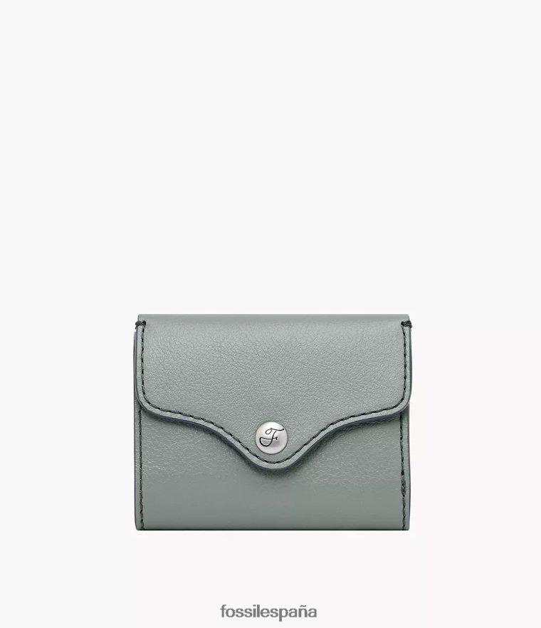 billetera 804XJ4872 azul mujer Fossil herencia triple