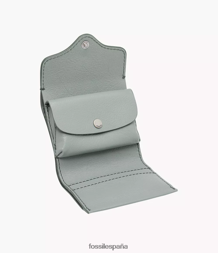 billetera 804XJ4872 azul mujer Fossil herencia triple
