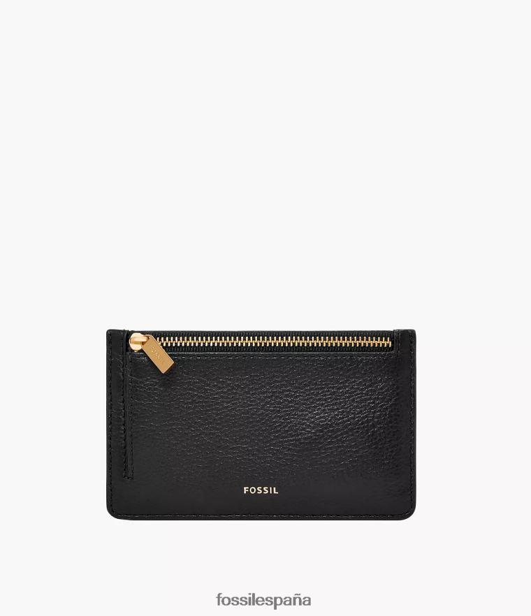 billetera 804XJ4746 negro mujer Fossil tarjetero logan