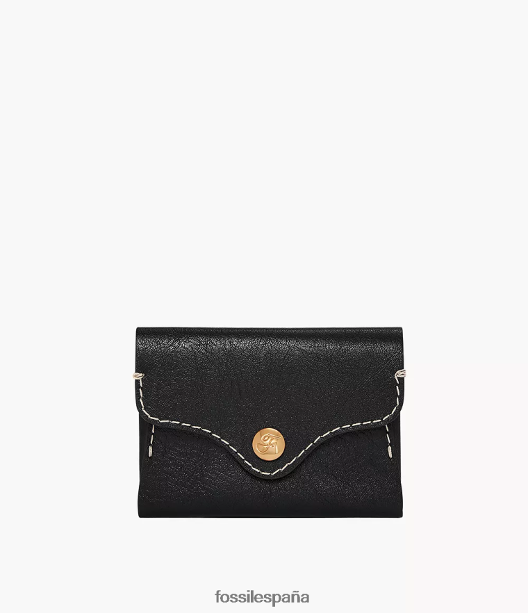 billetera 804XJ4765 negro mujer Fossil tarjetero patrimonial