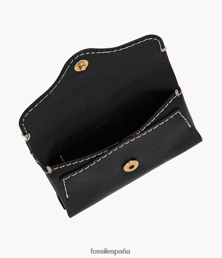 billetera 804XJ4765 negro mujer Fossil tarjetero patrimonial