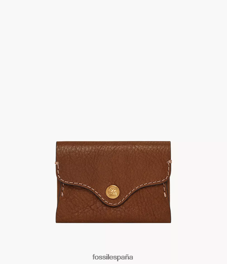 billetera 804XJ4766 marrón mujer Fossil tarjetero patrimonial