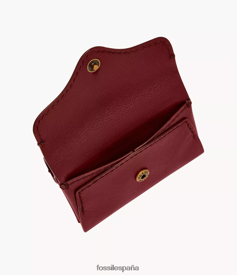 billetera 804XJ4875 rojo mujer Fossil tarjetero patrimonial