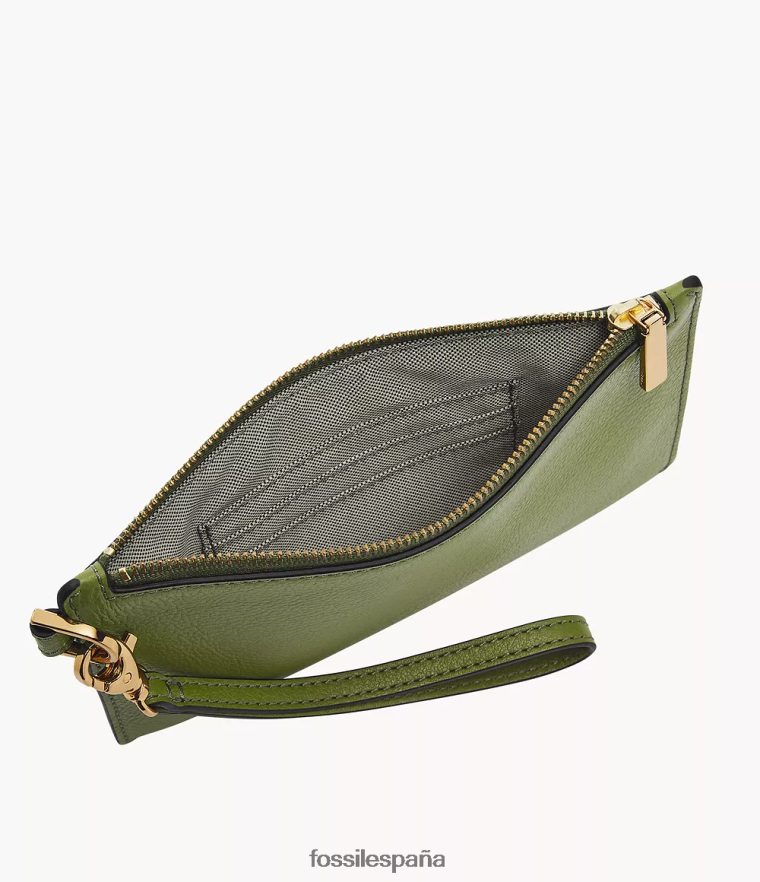 billetera 804XJ4749 verde mujer Fossil pulsera pequeña