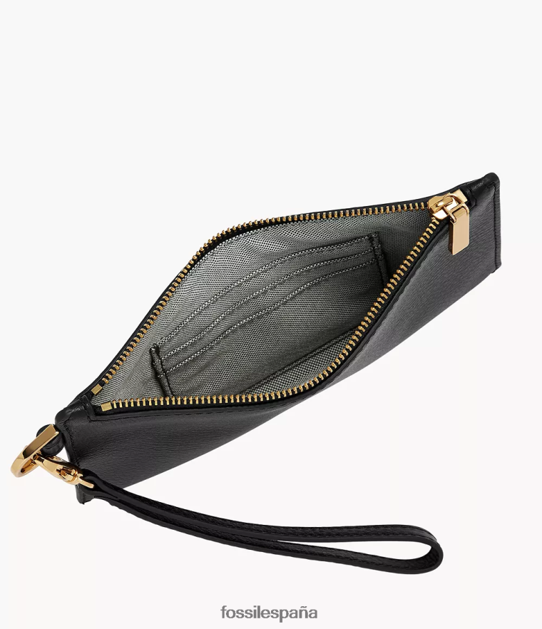 billetera 804XJ4755 negro mujer Fossil pulsera pequeña
