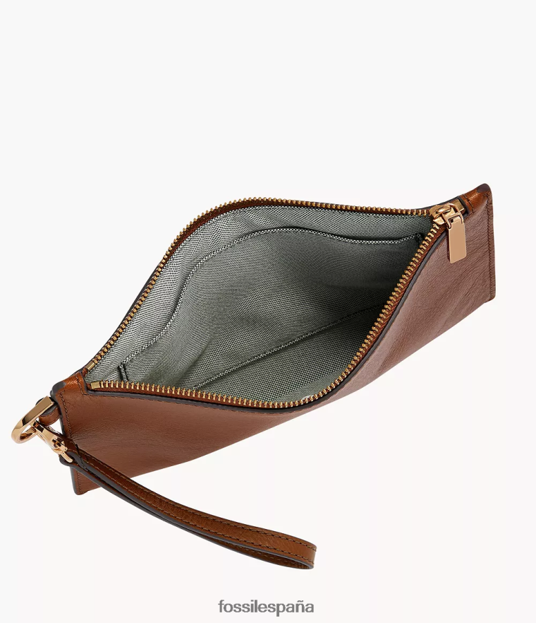 billetera 804XJ4789 marrón mujer Fossil pulsera