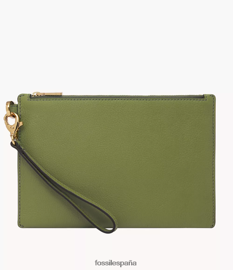 billetera 804XJ4793 verde mujer Fossil pulsera de regalo