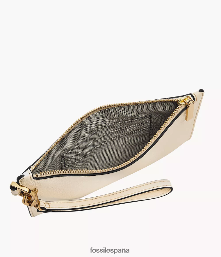 billetera 804XJ4795 blanco mujer Fossil pulsera pequeña