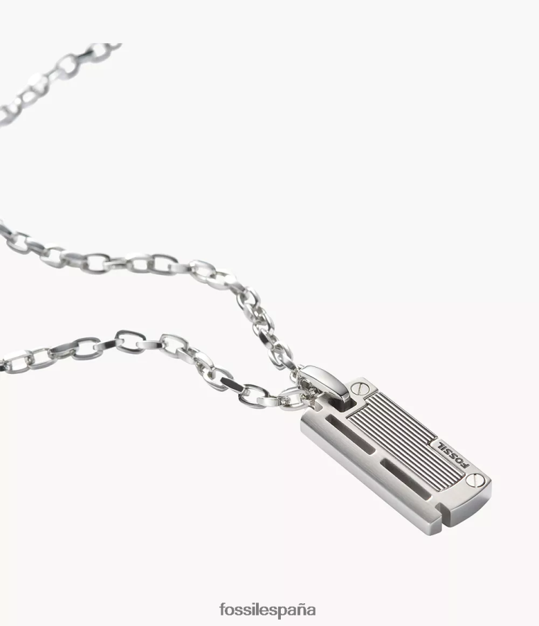 joyas 804XJ41954 plata hombres Fossil collar