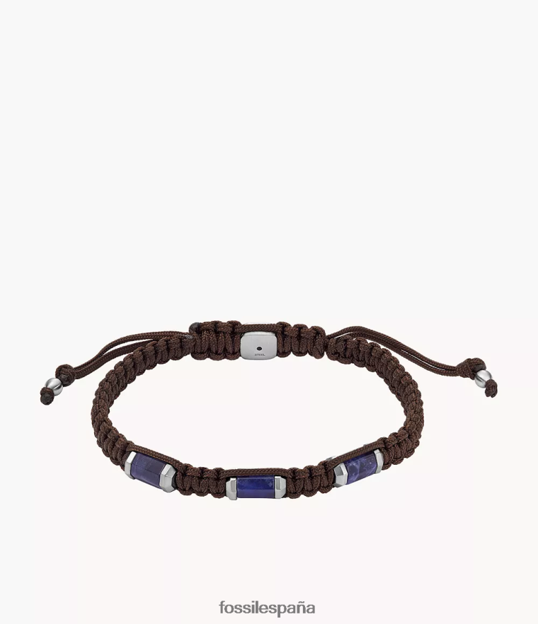 joyas 804XJ41877 sodalita hombres Fossil pulsera de estación toda apilada