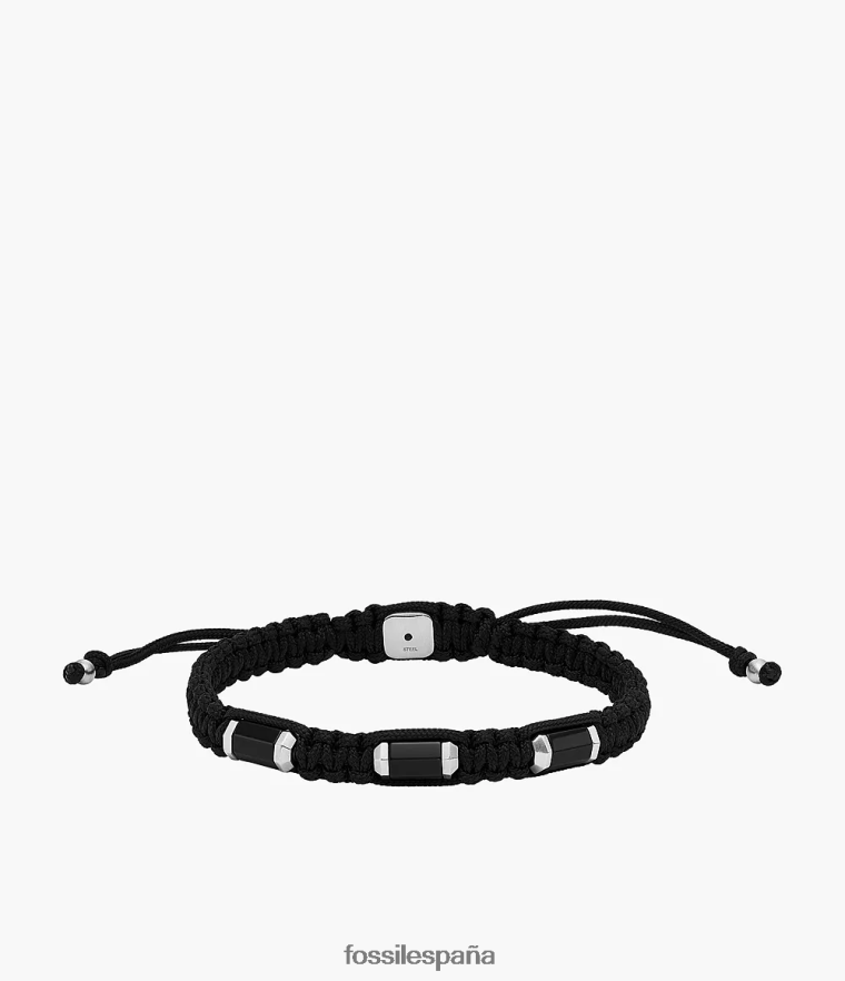 joyas 804XJ41889 negro hombres Fossil pulsera de cuentas de ónix
