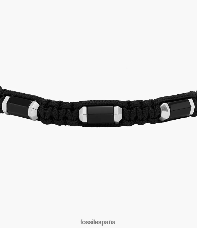 joyas 804XJ41889 negro hombres Fossil pulsera de cuentas de ónix