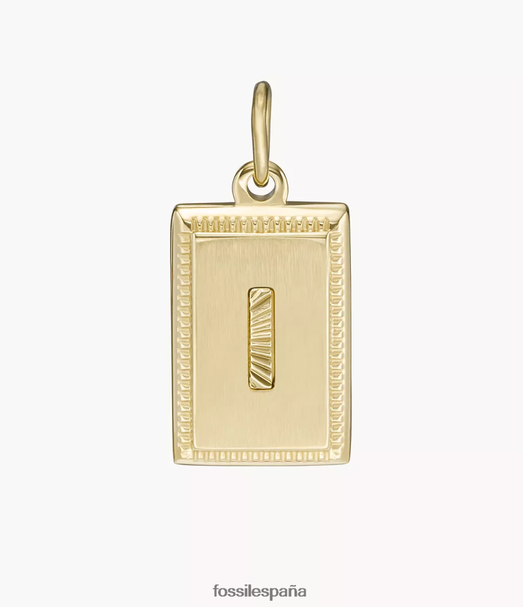 joyas 804XJ41211 tono dorado mujer Fossil Oh, tan encantador colgante inicial de acero inoxidable.