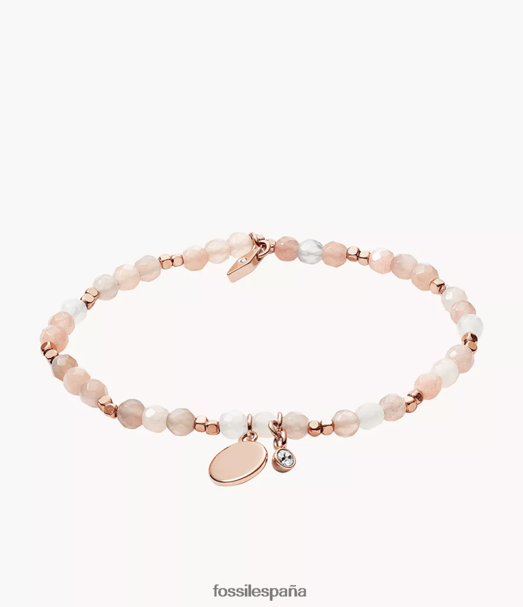 joyas 804XJ41007 beige mujer Fossil pulsera de piedra lunar de georgia