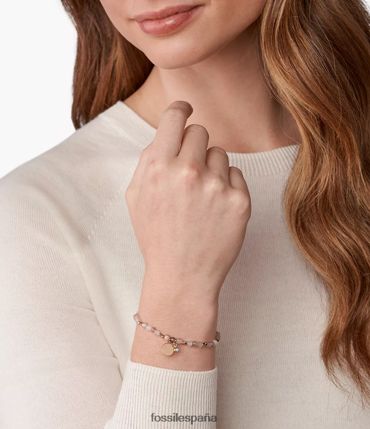 joyas 804XJ41007 beige mujer Fossil pulsera de piedra lunar de georgia