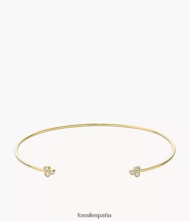 joyas 804XJ41019 tono dorado mujer Fossil brazalete sadie trio glitz de acero inoxidable