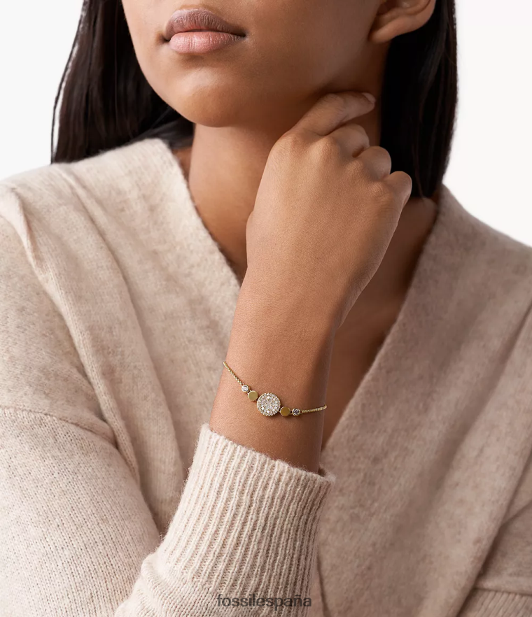 joyas 804XJ41027 madre perla mujer Fossil pulsera de disco de mosaico val