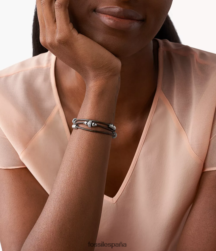 joyas 804XJ4972 marrón mujer Fossil pulsera envolvente para muñeca sadie rondelle