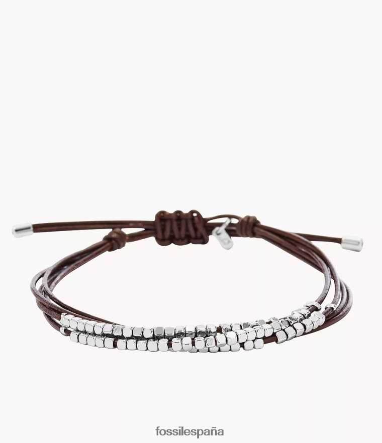 joyas 804XJ4988 marrón/plata mujer Fossil pulsera deslizante rondelle delicada de sadie